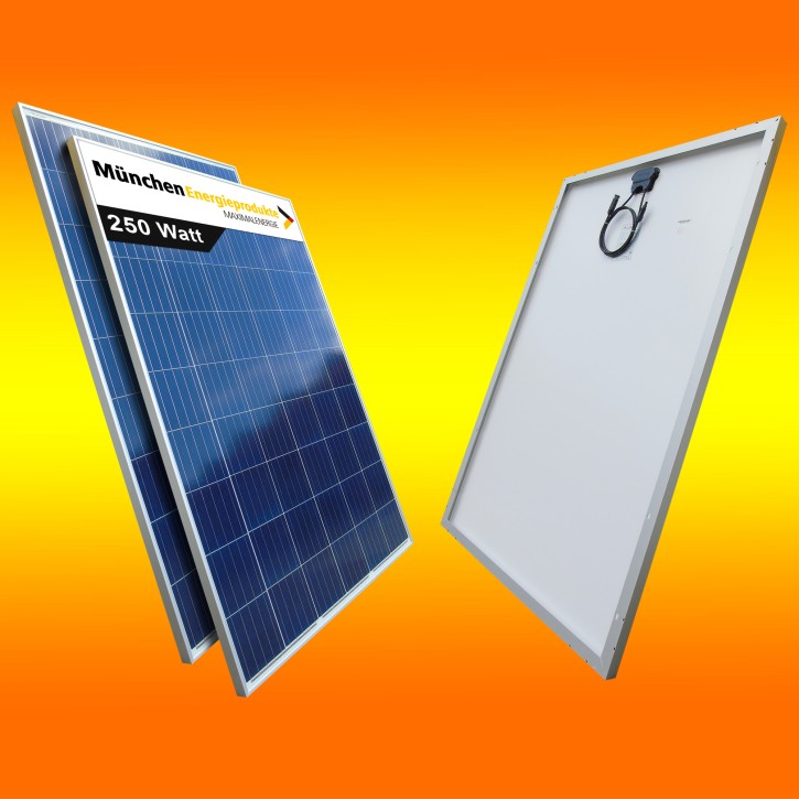 4 Stück 250 Watt Solarmodule (0% MwSt.*) Polykristallin