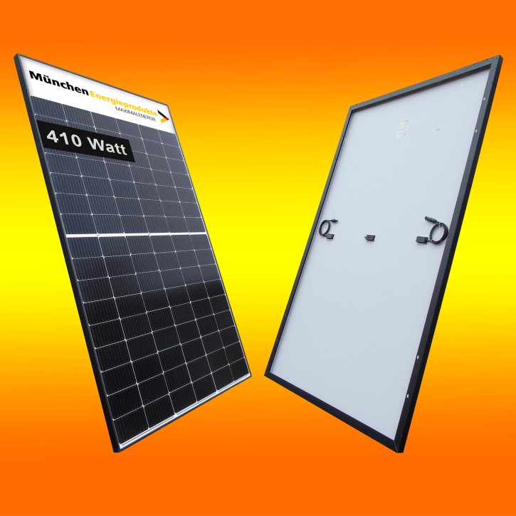 410Wp Solarmodul Monokristallin Black schwarz MünchenSolar (0% MwSt.*) 2 Stück