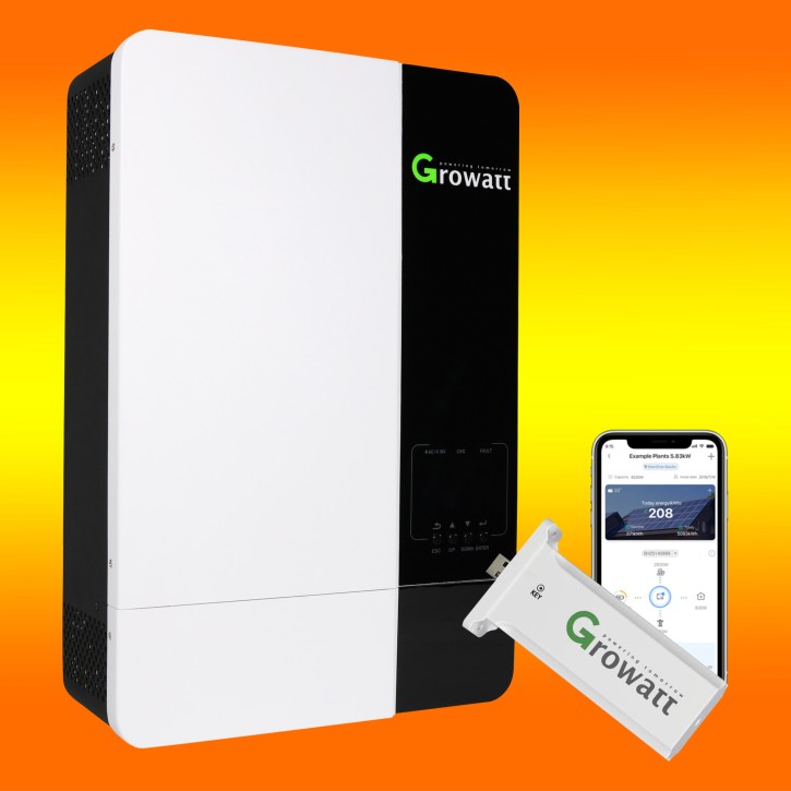 Growatt SPF 5000 ES (0% MwSt.*) Off-Grid Wechselrichter 48V 5kW WiFi