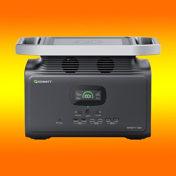 Growatt Infinity 1300 Pro Solarspeicher Powerstation 1800W 1382Wh