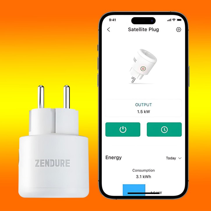 Intelligente Steckdose App Zendure Satellite Smart Plug SolarFlow