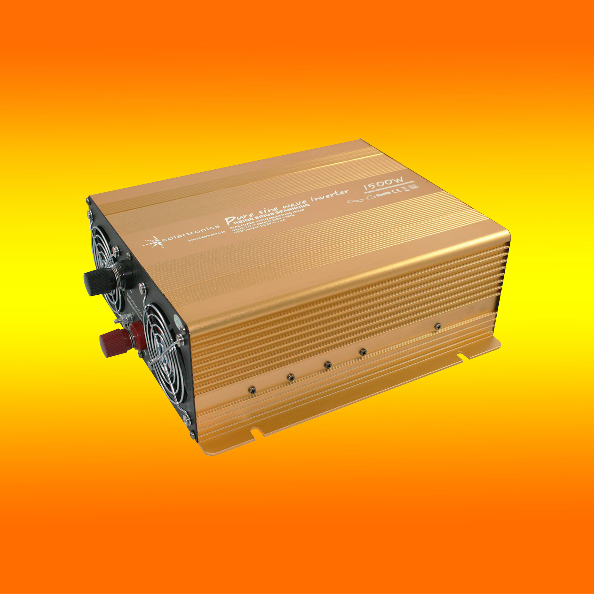 Spannungswandler TS 12V 600 Watt reiner SINUS Inverter solartronics