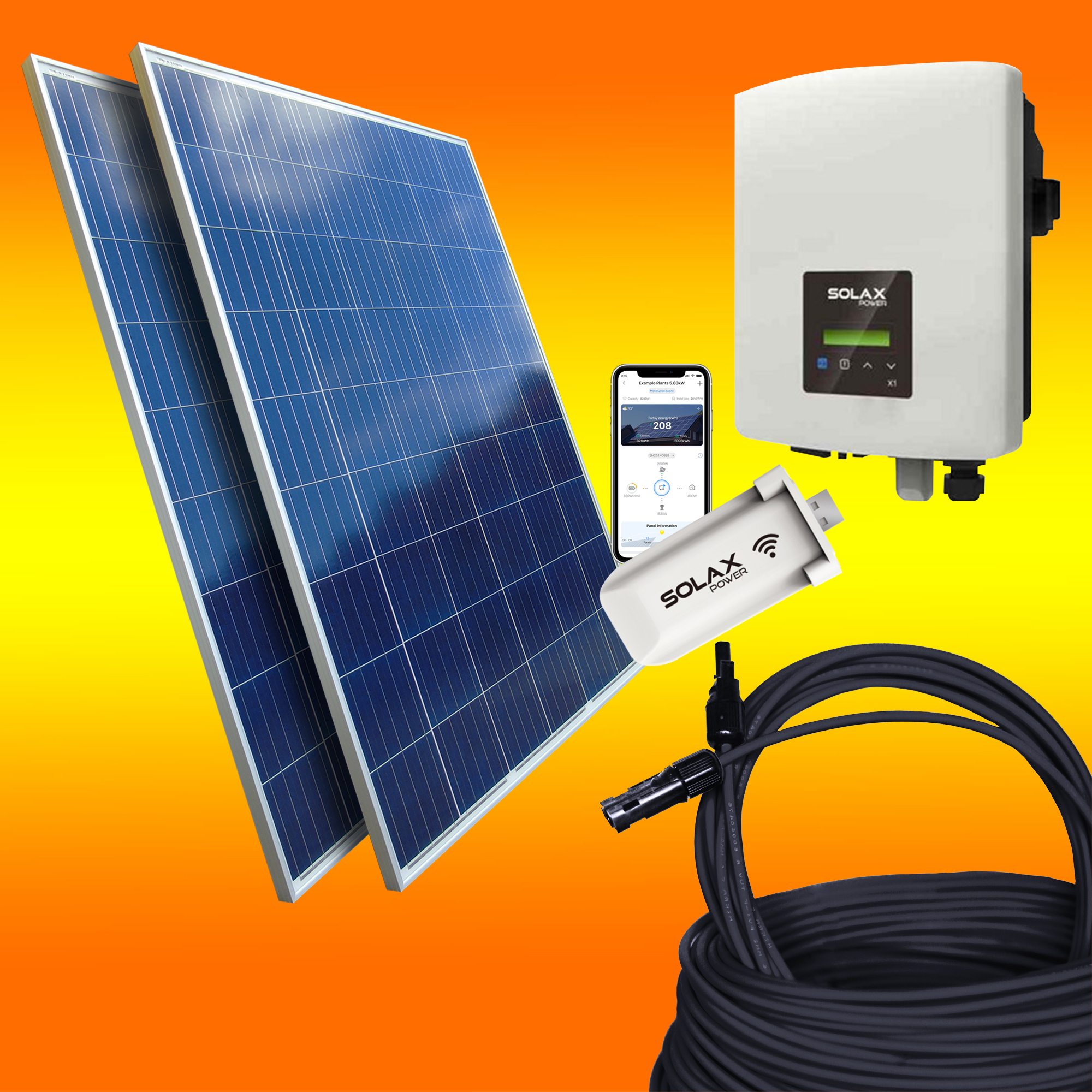 1000 Watt Plug & Play Solaranlage mit Aufputzsteckdose, 693,25 €