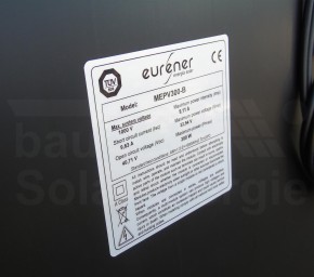 300Wp Solarmodul Monokristallin Black Eurener