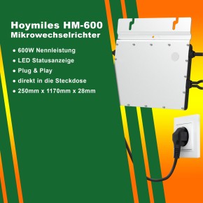 Hoymiles 820Watt Balkonkraftwerk (0% MwSt.*)