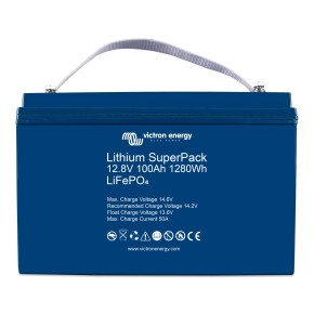 Lithium Batterie 12,8V 100Ah Victron LiFePo4 SuperPack mit BMS (0% MwSt.*)