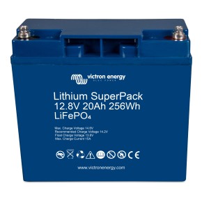 Lithium Batterie 12,8V 20Ah Victron LiFePo4 SuperPack mit BMS (0% MwSt.*)