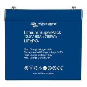 Lithium Batterie 12,8V 60Ah Victron LiFePo4 SuperPack mit BMS